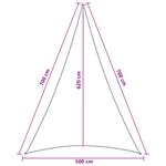 vidaXL Voile d'ombre 5 x 7 x 7 m HDPE