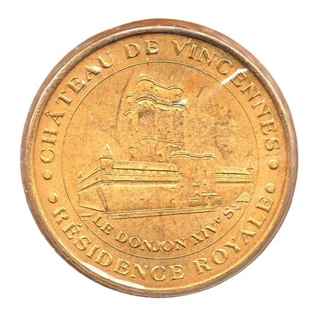 Mini médaille monnaie de paris 2008 - château de vincennes