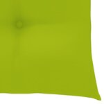 vidaXL Chaises de jardin avec coussins vert vif lot de 2 Bois de teck