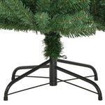 vidaXL Sapin de Noël artificiel à charnières avec support vert 270 cm