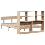 vidaXL Lit bibliothèque sans matelas 160x200 cm bois massif de pin