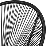 Tectake ensemble table et chaises de jardin santana - noir