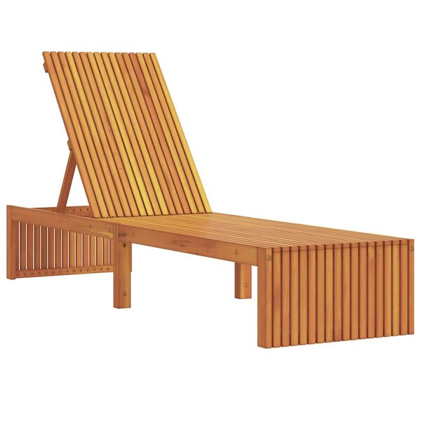 vidaXL Transat 1-personne Marron 200 x 55 x 94cm Bois d'acacia massif