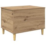vidaXL Cabinet de chevet chêne artisanal 60 x 44.5 x 45 cm