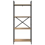 vidaXL Étagère Chêne artisanal 56 x 34 x 133 5 cm Bois d'ingénierie