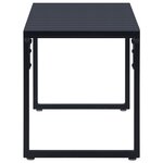 vidaXL Banc de jardin 120 5 cm Panneau PS Noir