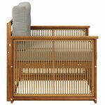 vidaXL Sofa de milieu extérieur Naturel