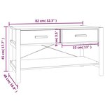 vidaXL Table basse Blanc 82x48x45 cm Bois d'ingénierie