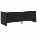 vidaXL Cadre de lit d'angle avec matelas 2 Pièces Noir Velours