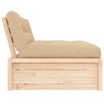 vidaXL Canapé central 120x80 cm bois de pin massif