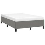 vidaXL Cadre de lit gris foncé 120x190 cm tissu