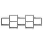 vidaXL Étagère murale sonoma gris 129x18x42 cm bois ingénierie