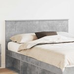 vidaXL Tête de lit Gris béton 150 cm Bois d'ingénierie