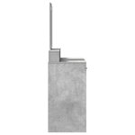vidaXL Table de Toilette avec tiroir Gris béton 100 x 41 x 140 cm