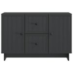 vidaXL Buffet avec tiroir Noir 89 x 34 5 x 60 cm Bois d'ingénierie