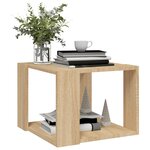 vidaXL Table basse Chêne sonoma 40x40x30 cm Bois d'ingénierie