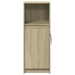 vidaXL Buffet avec LED chêne sonoma 38x34x100 cm bois d'ingénierie