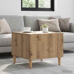 vidaXL Table basse Chêne artisanal 49 x 50 x 40 cm Bois d'ingénierie