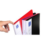 Protège-documents en polypropylène rigide avec porte étiquette 3 faces up line opaque 20 vues - a4 - x 20 - exacompta