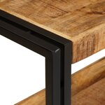 vidaXL Table console 160x33x75 cm en bois brut de manguier