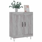 vidaXL Buffet sonoma gris 69 5x34x90 cm bois d'ingénierie