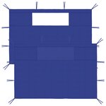 vidaXL Parois latérales de belvédère avec fenêtres 2 Pièces Bleu
