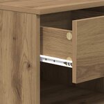 vidaXL Armoire de lit 2 Pièces chêne artisanal 40 x 39 x 40 cm