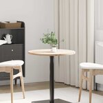 vidaXL Dessus de table Ø60x2 5 cm Bois de pin massif