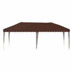 vidaXL Tente de fête pop-up 575 x 290 x 245 cm Marron