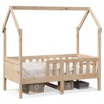 vidaXL Cadre de lit d'enfants forme de maison 80x160cm bois pin massif
