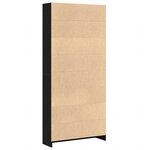 vidaXL Bibliothèque chêne noir 80x24x176 cm bois d'ingénierie