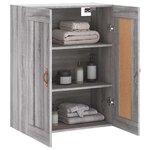 vidaXL Armoire murale sonoma gris 69 5x34x90 cm bois d'ingénierie