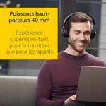 Jabra evolve2 65 casque pc sans fil avec station de charge - casque mono ecouteur certifié microsoft teams avec batterie longue