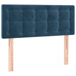 vidaXL Sommier à lattes de lit avec matelas Bleu foncé 90x190 cm