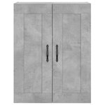 vidaXL Buffet haut Gris béton 69 5x34x180 cm Bois d'ingénierie