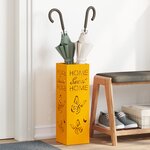 vidaXL Porte-parapluies Jaune Moutarde Métal Standard Rangement