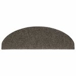 vidaXL Tapis d'escalier autocollants 20 pièces 65 x 21 x 4 cm Anthracite Demi-rond Grand