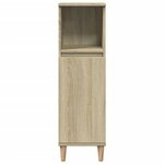 vidaXL Ensemble de meubles de salle de bain 3 Pièces chêne sonoma