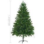 vidaXL Arbre de Noël artificiel aiguilles réalistes 180 cm vert