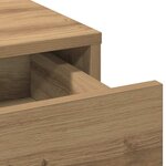 vidaXL Table de Toilette avec tiroir 3 Pièces Marron 50 x 41 x 135 cm