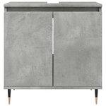 vidaXL Armoire de bain gris béton 58x33x60 cm bois d'ingénierie