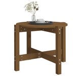vidaXL Table basse Marron miel Ø 62 5x45 cm Bois massif de pin