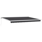 vidaXL Auvent rétractable automatique anthracite 450x300 cm