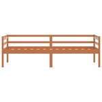 vidaXL Cadre de lit Marron miel Bois de pin massif 90x200 cm