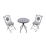 Chaise Bistrot Mosaïque Bleu Vif Amélie