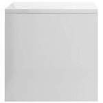 vidaXL Table de chevet Blanc brillant 40x30x30 cm Bois ingénierie