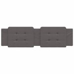 vidaXL Coussin de tête de lit gris 180 cm similicuir