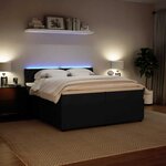 vidaXL Sommier à lattes de lit et matelas Noir 200x200 cm Velours