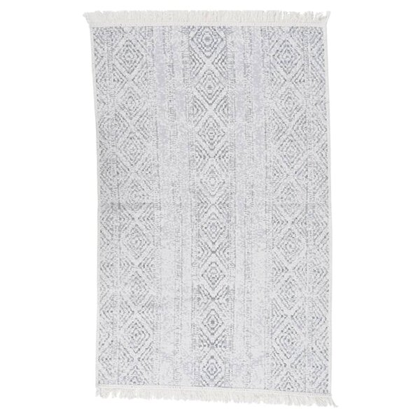 vidaXL Tapis Gris clair 160x230 cm Coton