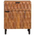 vidaXL Cabinet de chevet Marron 50 x 33 x 60 cm Bois de mangue massif